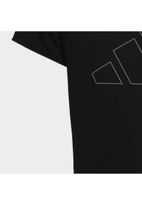 Adidas - Train Essentials AEROREADY Regular-Fit Logo Training Tee. Kolor: czarny, biały, wielokolorowy. Materiał: materiał. Sport: joga i pilates