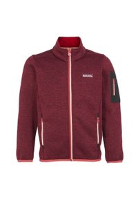 Regatta - Polar dziecięcy Newhill Fleece Jacket. Kolor: czerwony. Materiał: polar. Sezon: zima