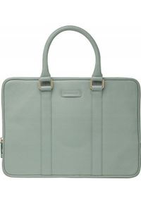 Torba dbramante Rome - Pebbled full-grain leather slim bag for MacBook Pro/Air 13" - Greenbay #1