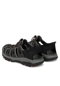 skechers - Skechers Sandały Tresmen 205187/BLK Czarny. Kolor: czarny. Materiał: skóra #6