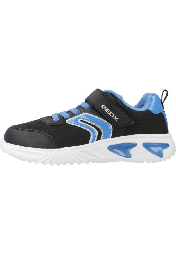 Geox - Buty GEOX J ASSISTER BOY Czarny. Kolor: czarny. Materiał: syntetyk, tkanina. Sport: turystyka piesza