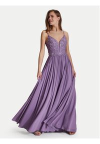 Hey Kyla Sukienka wieczorowa 5AI082HK Fioletowy Regular Fit. Kolor: fioletowy. Materiał: syntetyk. Styl: wizytowy #5