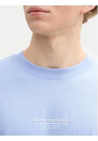 Tom Tailor Denim T-Shirt 1045021 Błękitny Relaxed Fit. Kolor: niebieski. Materiał: bawełna #4