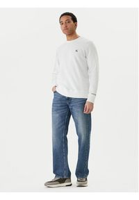 Calvin Klein Jeans Bluza Embroidered Logo J30J314536 Biały Regular Fit. Kolor: biały. Materiał: bawełna, syntetyk #3