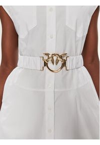 Pinko Sukienka koszulowa Anaceta 103111 A1P4 Biały Regular Fit. Kolor: biały. Materiał: bawełna. Typ sukienki: koszulowe