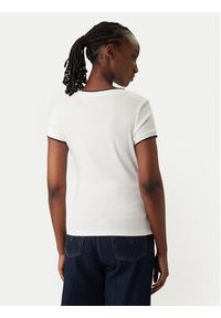 Tommy Jeans T-Shirt DW0DW22275 Biały Slim Fit. Kolor: biały. Materiał: bawełna #5