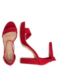 DeeZee Sandały SE008 Czerwony. Kolor: czerwony. Materiał: materiał #3