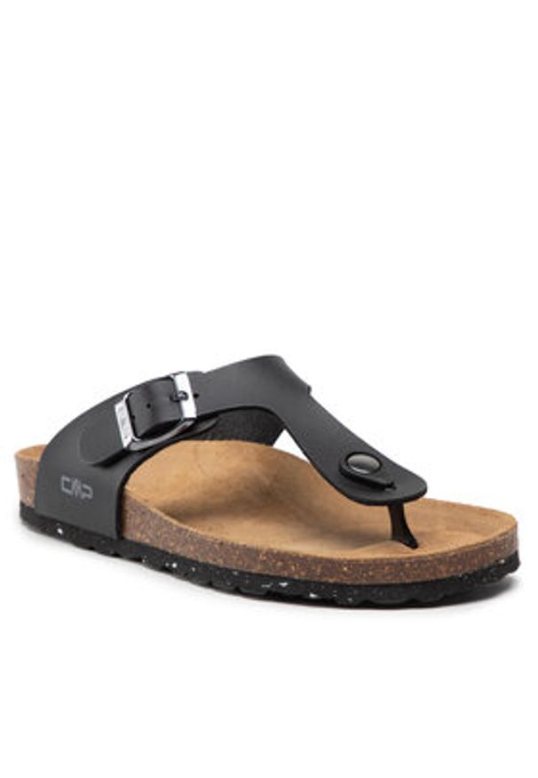 CMP Japonki Eco Mymosa Wmn Flip FLop 3Q91036 Czarny. Kolor: czarny. Materiał: skóra