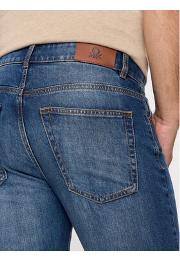 United Colors of Benetton - United Colors Of Benetton Jeansy 4MCP57BC8 Granatowy Slim Fit. Kolor: niebieski