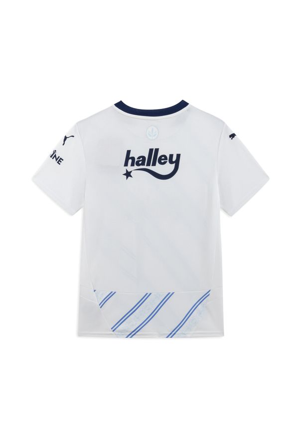 Puma - Młodzieżowa koszulka wyjazdowa Fenerbahçe SK 24/25 PUMA White Dusky Blue. Kolor: biały, wielokolorowy, niebieski