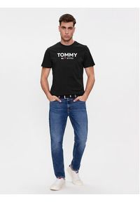 Tommy Jeans T-Shirt Essential DM0DM18264 Czarny Slim Fit. Kolor: czarny. Materiał: bawełna #2