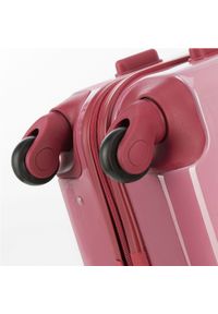 Wittchen - Komplet walizek z ABS-u z nadrukiem różowy. Kolor: różowy. Materiał: guma. Wzór: nadruk. Styl: wakacyjny #6