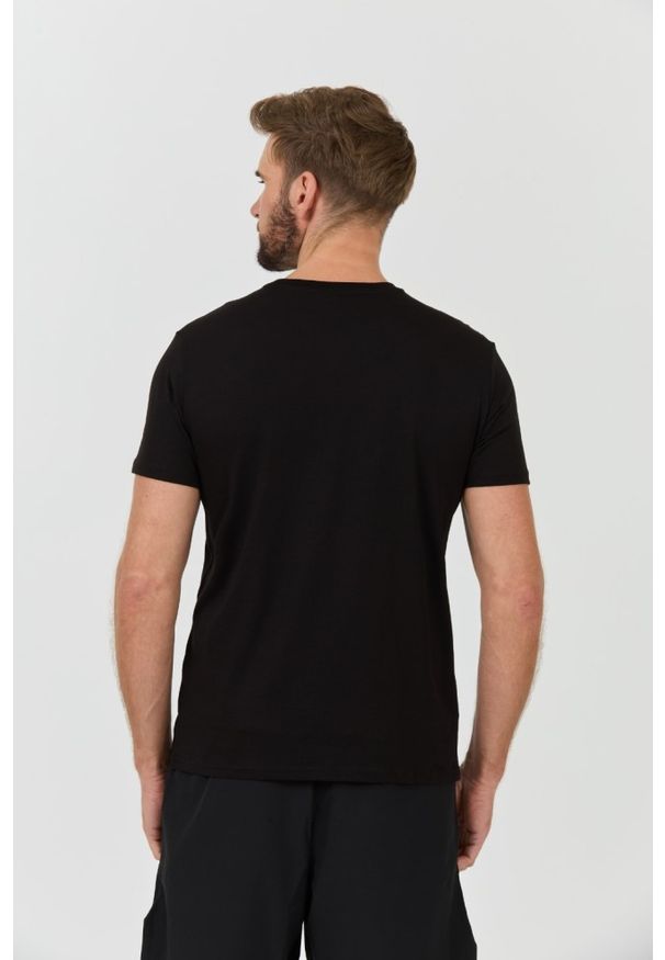 Emporio Armani - EMPORIO ARMANI Czarny t-shirt basique. Kolor: niebieski