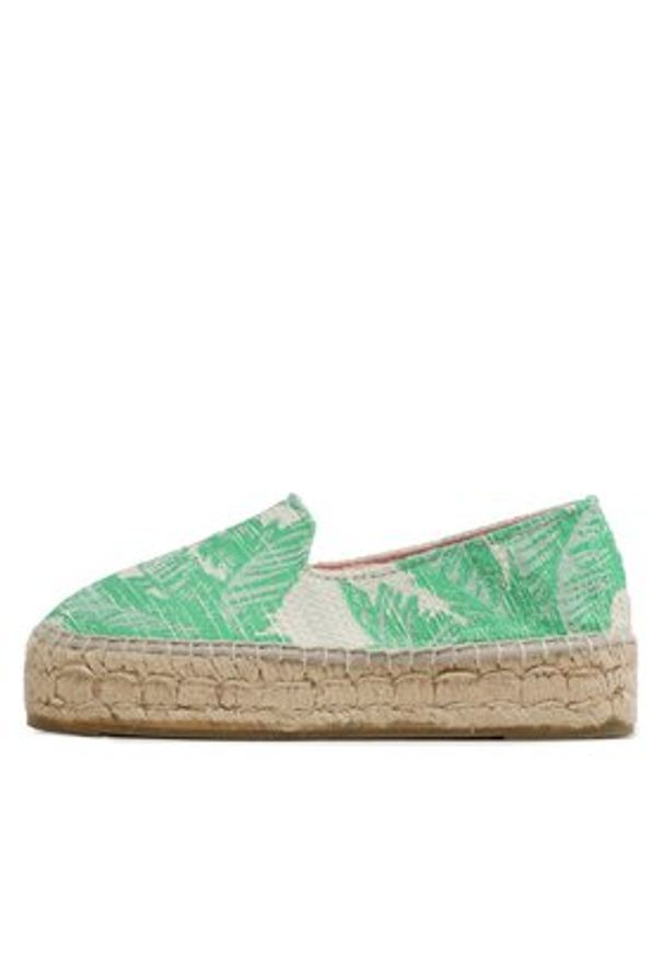 Manebi Espadryle Cotton Jaquard Double Sole Espadrilles G 4.8 D0 Zielony. Kolor: zielony. Materiał: materiał