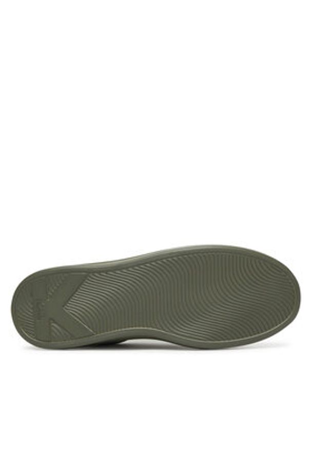 Karl Lagerfeld - KARL LAGERFELD Sneakersy Kapri KL52542F Khaki. Kolor: brązowy. Materiał: nubuk, skóra