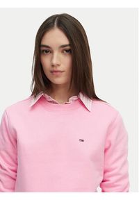 Tommy Jeans Bluza Flag DW0DW19959 Różowy jasny Regular Fit. Kolor: różowy. Materiał: bawełna #5