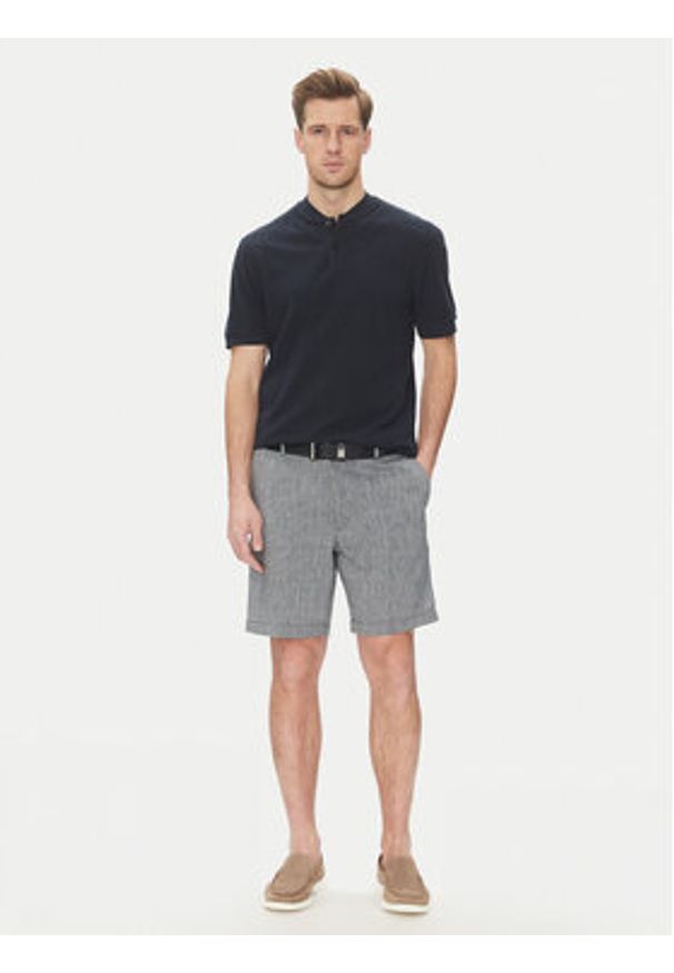 BOSS Szorty materiałowe C-Kane-Rds-Shorts 50538016 Niebieski Regular Fit. Kolor: niebieski. Materiał: syntetyk