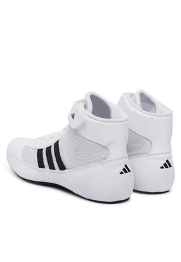 Adidas - adidas Buty bokserskie HVC JP6120 Biały. Kolor: biały. Materiał: materiał