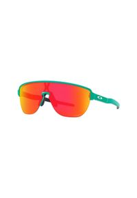 Oakley - Okulary przeciwsłoneczne Corridor - zielone. Kolor: czerwony, wielokolorowy, zielony