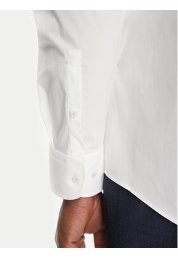 BOSS Koszula H-Hank-Kent-C3-214 50538949 Biały Slim Fit. Typ kołnierza: kołnierzyk klasyczny. Kolor: biały. Materiał: bawełna