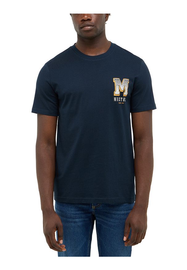 Męski T-Shirt Mustang Style Austin Dark Sapphire 1016868 4136
