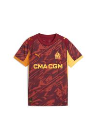 Puma - Młodzieżowe szorty bramkarskie Olympique Marsylia 25/26 PUMA. Kolor: czerwony, żółty, wielokolorowy, pomarańczowy. Materiał: tkanina