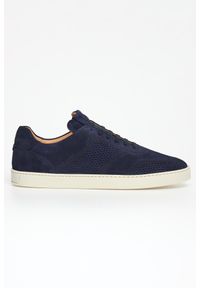Sneakersy męskie zamszowe CESARE CASADEI. Materiał: zamsz