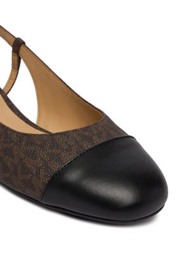 MICHAEL Michael Kors Baleriny Perla Flex Sling Fat 40T5PLFS1B Brązowy. Kolor: brązowy. Materiał: skóra