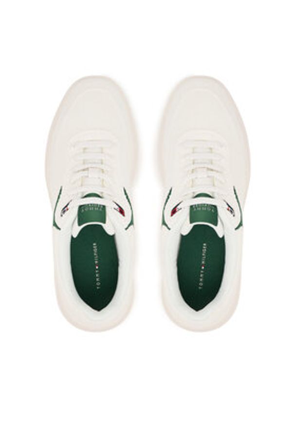 TOMMY HILFIGER - Tommy Hilfiger Sneakersy Th Modern Lightcup Knit FM0FM05886 Biały. Kolor: biały. Materiał: materiał