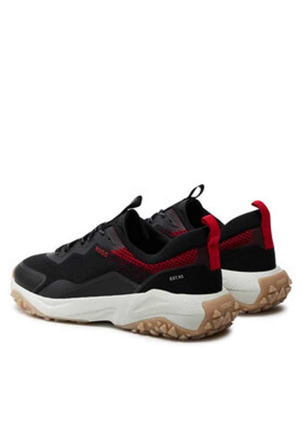 Hugo Sneakersy 50517156 Czarny. Kolor: czarny. Materiał: materiał