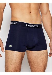 Lacoste Komplet 3 par bokserek 5H3401 Granatowy. Kolor: niebieski. Materiał: bawełna #6