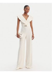 SIMONA CORSELLINI - Simona Corsellini Kombinezon P26CPTU00701 Écru Regular Fit. Materiał: syntetyk #2