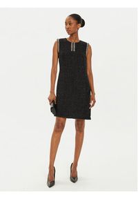 Rinascimento Sukienka dzianinowa CFC0019574002 Czarny Regular Fit. Kolor: czarny. Materiał: syntetyk