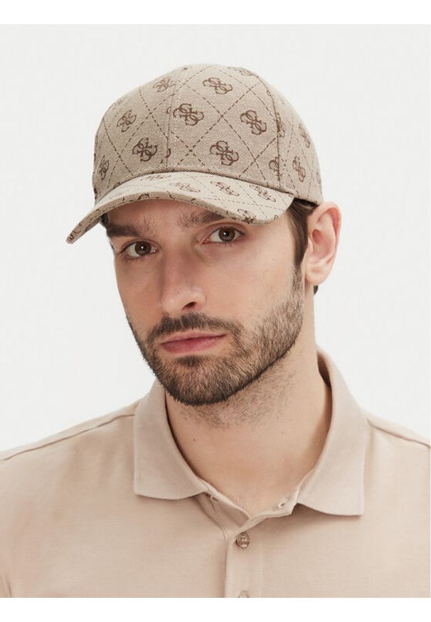 Guess Czapka z daszkiem M5GZ18 WGUE0 Brązowy. Kolor: brązowy. Materiał: materiał, bawełna
