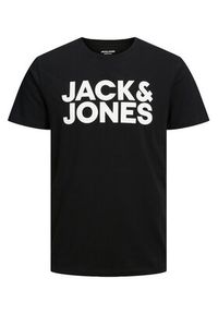Jack & Jones T-Shirt Crop Logo 12151955 Czarny Regular Fit. Kolor: czarny. Materiał: bawełna #2