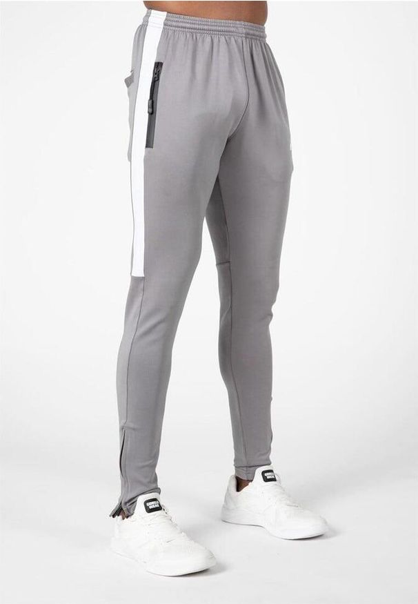 GORILLA WEAR - Benton Track Spodnie - Szary. Kolor: szary. Sport: fitness