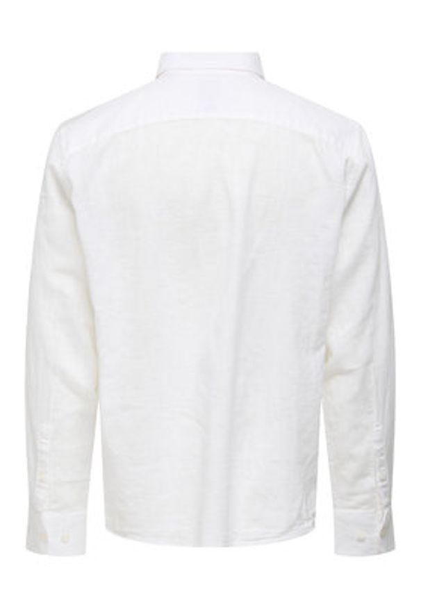 Only & Sons Koszula Caiden 22031804 Biały Regular Fit. Kolor: biały. Materiał: bawełna
