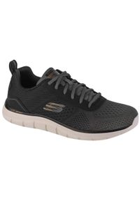 skechers - Buty do chodzenia męskie Skechers Track Ripkent. Zapięcie: sznurówki. Kolor: zielony, czarny, wielokolorowy. Materiał: guma, syntetyk, tkanina, materiał. Szerokość cholewki: normalna. Sport: turystyka piesza