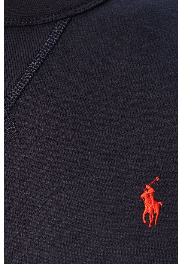 Polo Ralph Lauren - Bluza. Okazja: na co dzień. Typ kołnierza: polo. Kolor: niebieski. Materiał: dzianina. Styl: casual