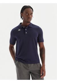 Kappa Polo Logo Sharas Mss 302B3D0 Granatowy Regular Fit. Typ kołnierza: polo. Kolor: niebieski. Materiał: bawełna
