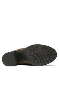 Clarks Botki Leda Up 261749634 Brązowy. Kolor: brązowy. Materiał: skóra, nubuk