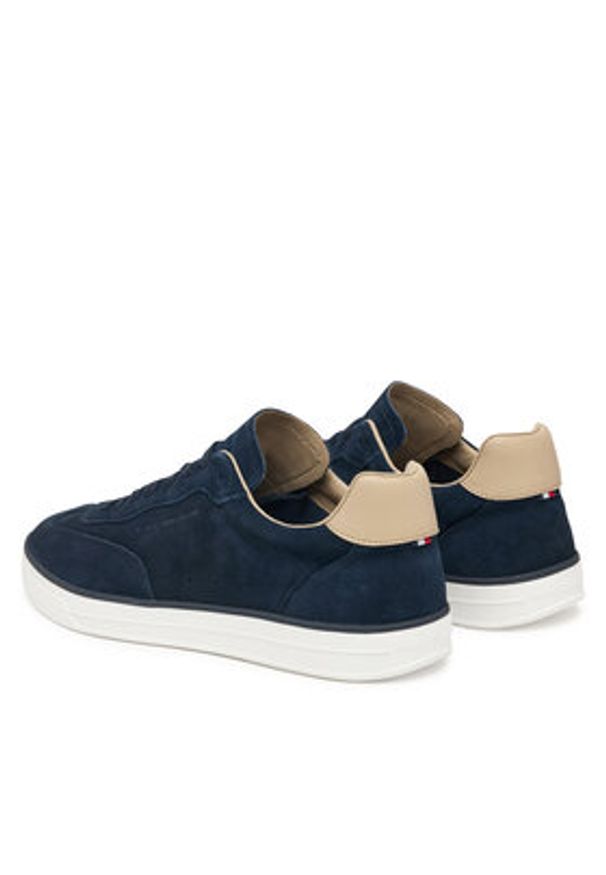 TOMMY HILFIGER - Tommy Hilfiger Sneakersy Lo Lux FM0FM05816 Granatowy. Kolor: niebieski. Materiał: skóra, zamsz