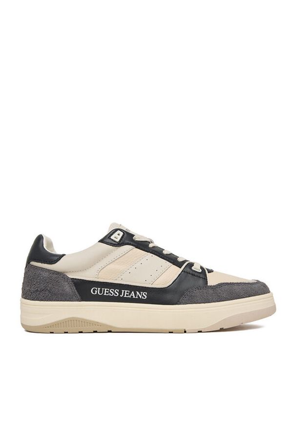 Guess Jeans Sneakersy EO-TEKSAS-01 126AM Granatowy. Kolor: niebieski. Materiał: skóra