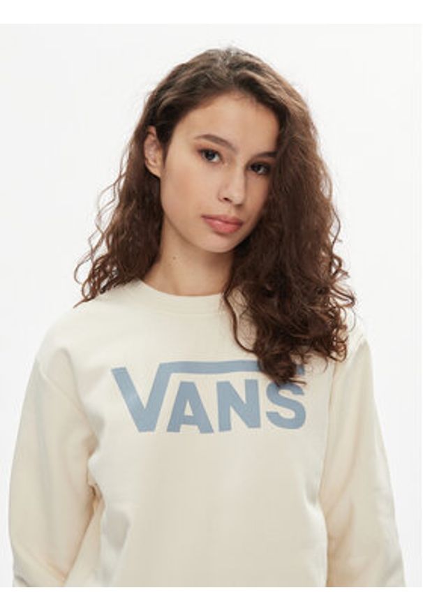 Vans Bluza Classic V Bff Crew VN000A5Q Beżowy Regular Fit. Kolor: beżowy. Materiał: bawełna, syntetyk