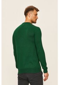 Polo Ralph Lauren - Sweter. Typ kołnierza: polo. Kolor: zielony. Materiał: bawełna, dzianina. Długość rękawa: długi rękaw. Długość: długie. Wzór: gładki, aplikacja #2