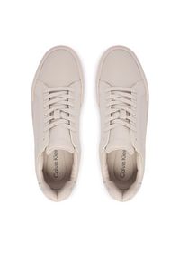 Calvin Klein Sneakersy Chunky Cupsole Laceup Lth Wn YW0YW01947 Écru. Materiał: skóra #5