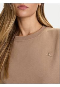 Calvin Klein Jeans Bluza Archive LV047B236G Brązowy Relaxed Fit. Kolor: brązowy. Materiał: bawełna #4