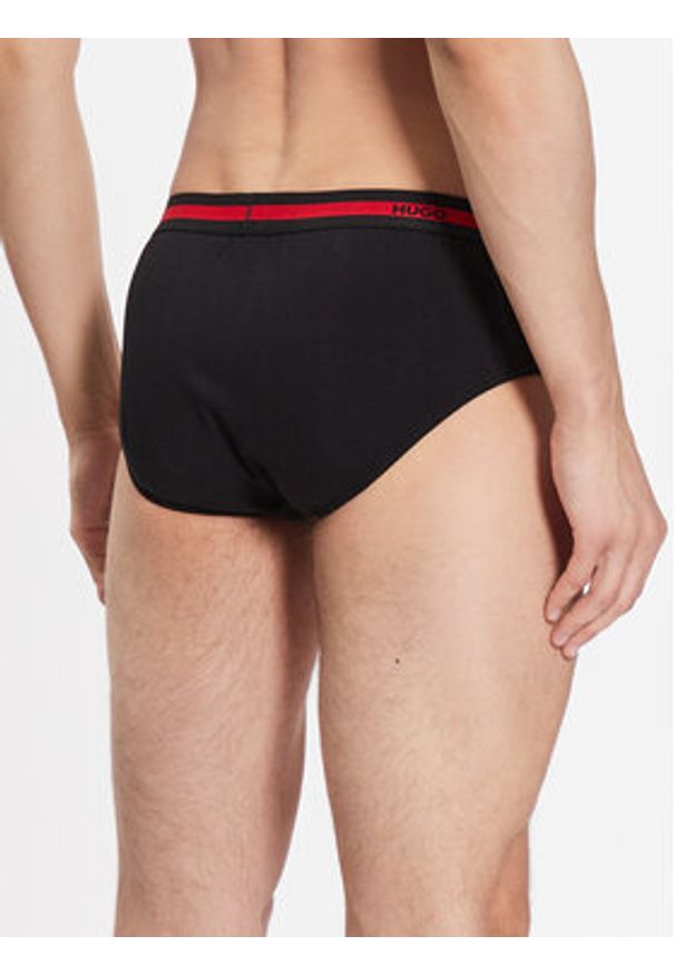 Hugo - HUGO Komplet slipów 50492378 Czarny. Kolor: czarny. Materiał: bawełna