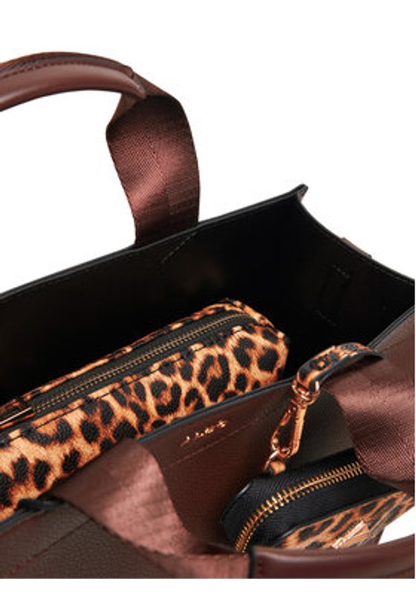 Aldo Torebka Mtl72bag 14141525 Brązowy. Kolor: brązowy. Materiał: skórzane