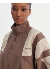 Adidas - adidas Bluza Blocked Washed KD8787 Brązowy Oversize. Kolor: brązowy. Materiał: syntetyk #3